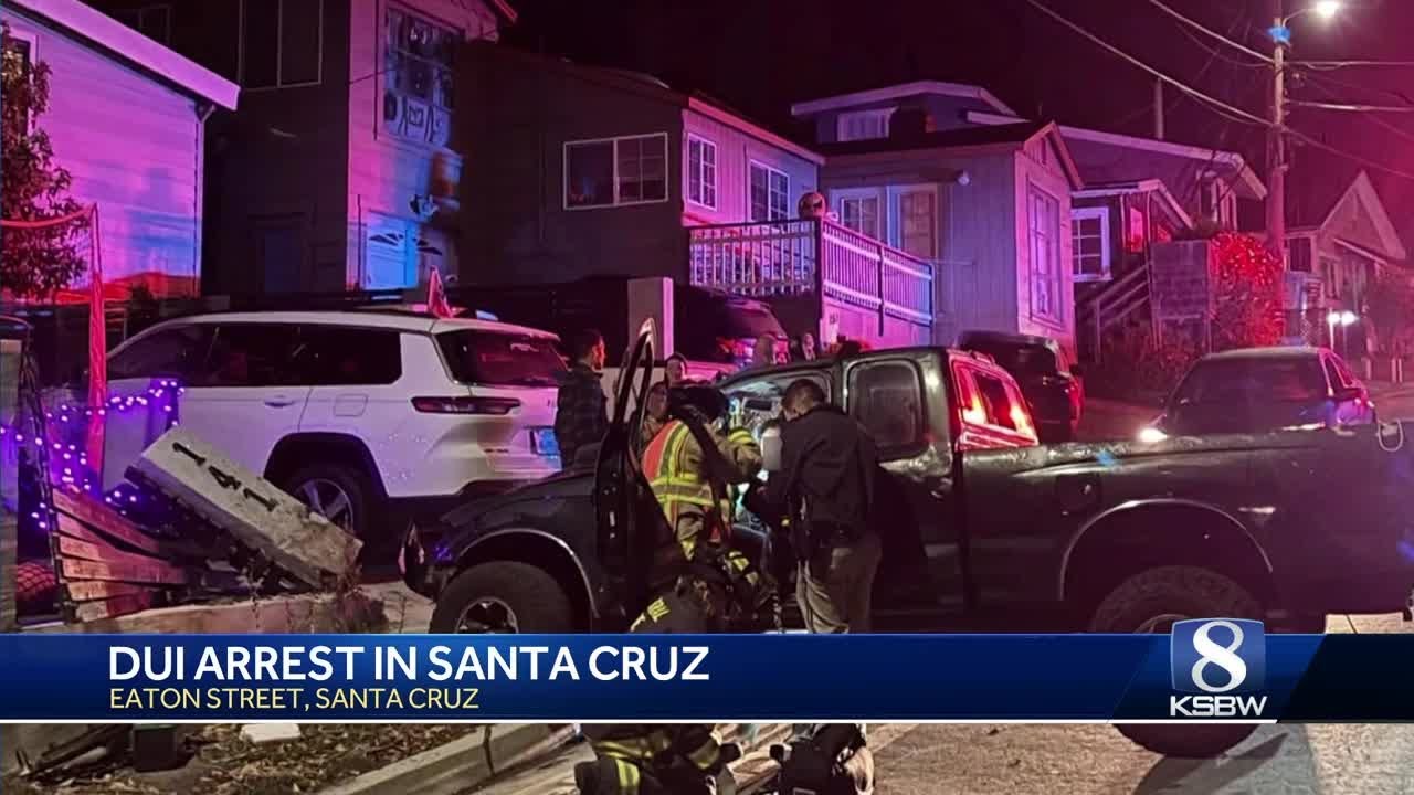 Truck hits home fence in Santa Cruz County, driver arrested for DUI ...