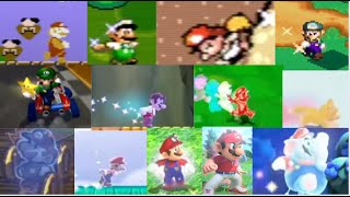 Evolution of Super stars in Mario games 1985-2025