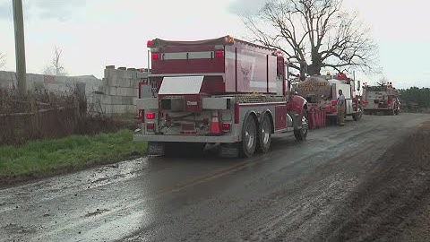 Liberty dairy farm fire burns hundreds of hay bales