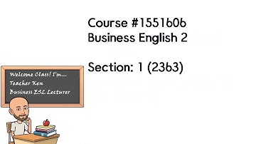 Week # 16/17 - 1551606 - BUSINESS ENGLISH 2 - Import/Export
