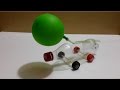 Air craft car with balloon and straw  plastic bottle experiment