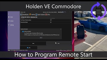 How to Program Factory Remote Start on a Holden VE Commodore