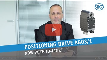 SIKO Positioning drive AG03/1 - Now with IO-Link interface
