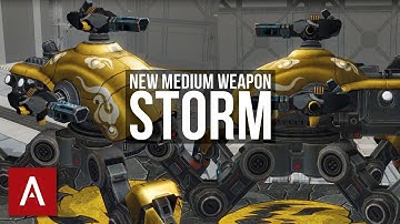War Robots Test Server 3.4: NEW Medium Weapon STORM with gameplay