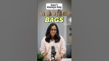 Stop Saying Just "Bag" 💼🎒👜 -  Learn the Real Names! Fluent English Speaking Made Easy With Ananya