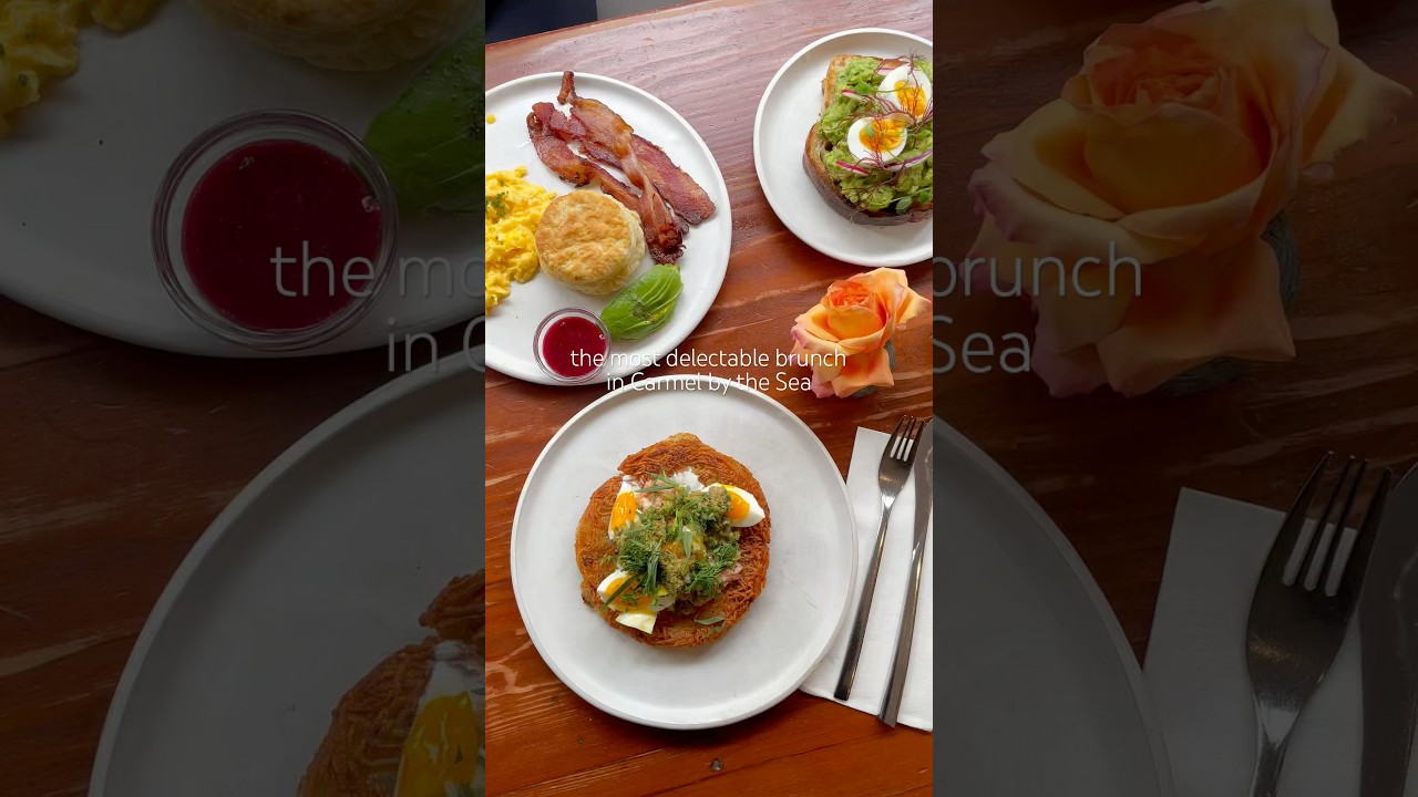 delicious & aesthetic brunch in Carmel by the Sea! 