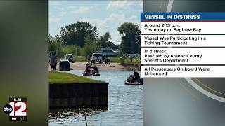 All passengers safe after Saginaw Bay boat rescue near Eagle Bay