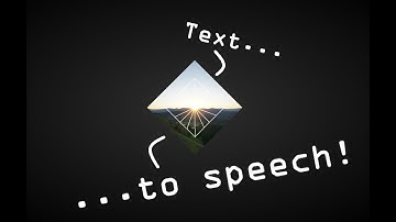 Create your own text to speech.