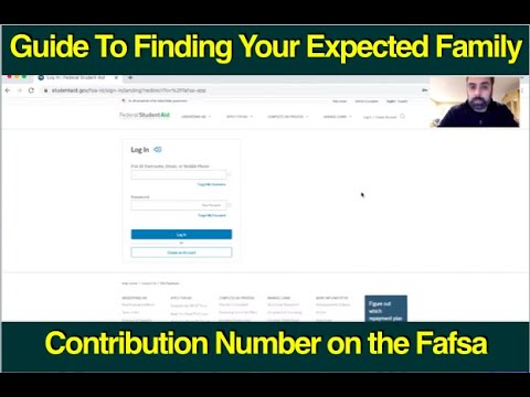 How To Find Your Expected Family Contribution Number After Completing the Fafsa Form-Webinar