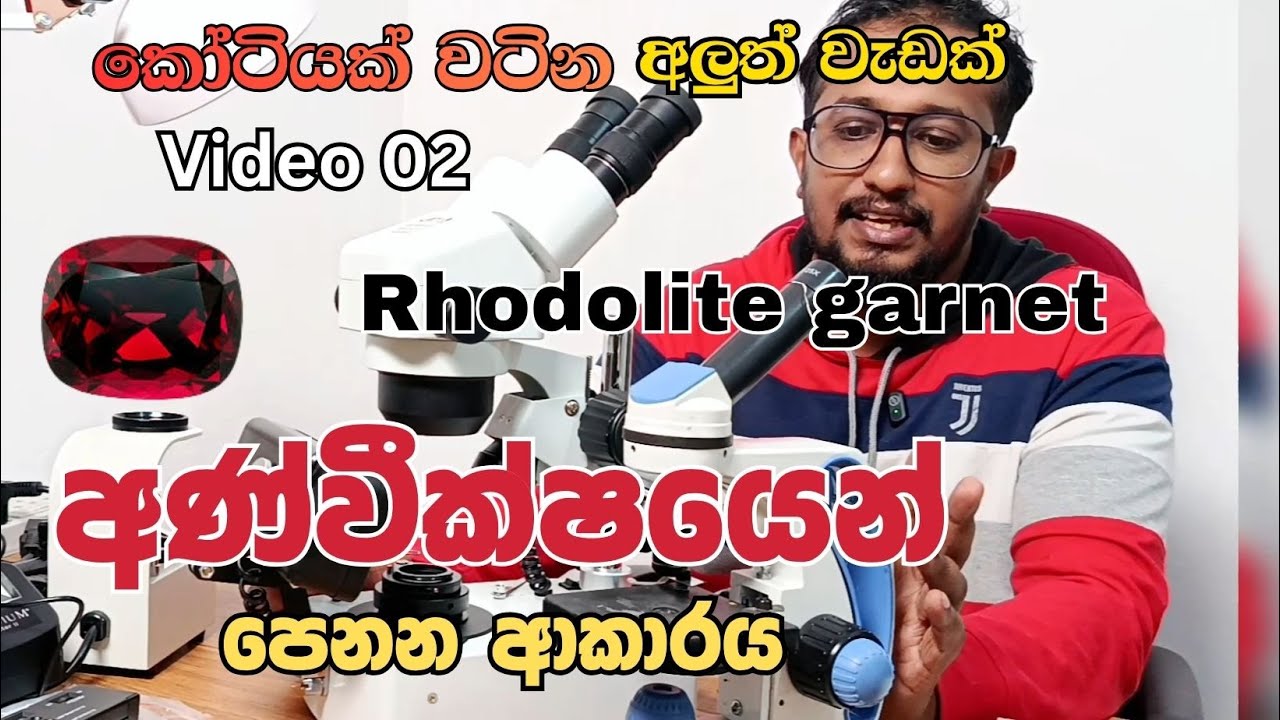 මේ ගල මොකක් ද ?? සාමාන්‍ය microscope එකක් හා gemological microscope එකක් අතර වෙනස
