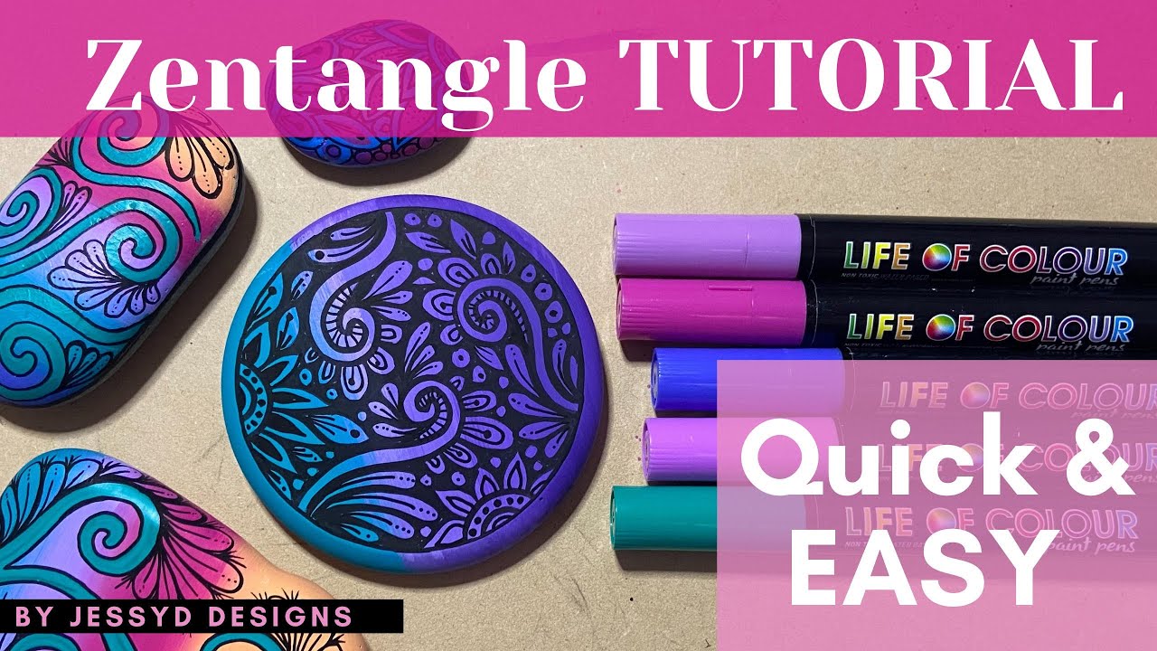 Zentangle ART | Tutorial | Zentangle pattern | Zentangle for beginners
