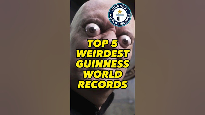 😂 🏅TOP 5 WEIRDEST GUINNESS WORLD RECORDS