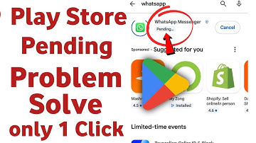 how to fix download pending problem in google play store