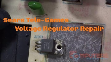 Sears Tele-Games No Power Troubleshooting. Bad Voltage Regulator