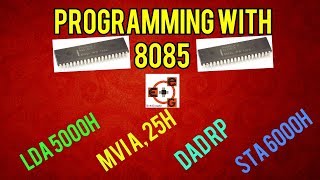 8085 microprocessor programming with simulator|Assembly language programming with 8085| in hindi
