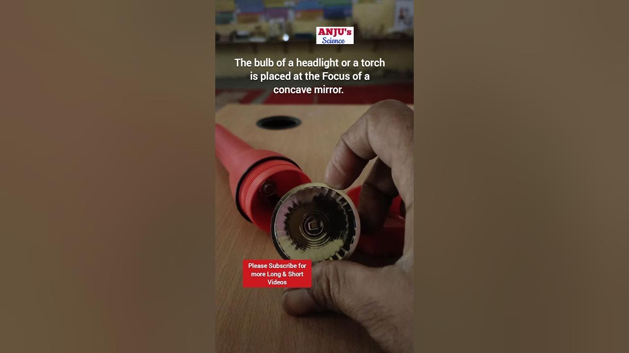 Why Concave Mirror is used in Torch/Headlight of car shorts anjus