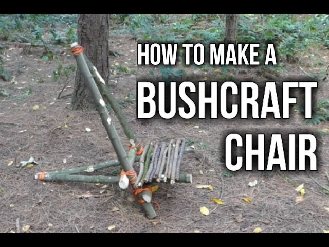 Bushcraft Skills - How to make a bushcraft chair in the woods 