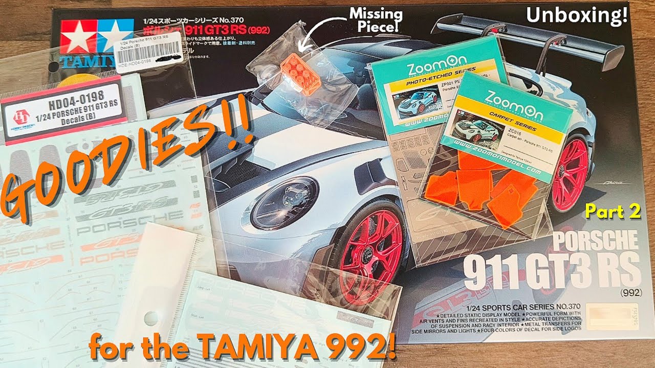 UNBOXING more detail items for Tamiya 1/24 Porsche 911 GT3 RS