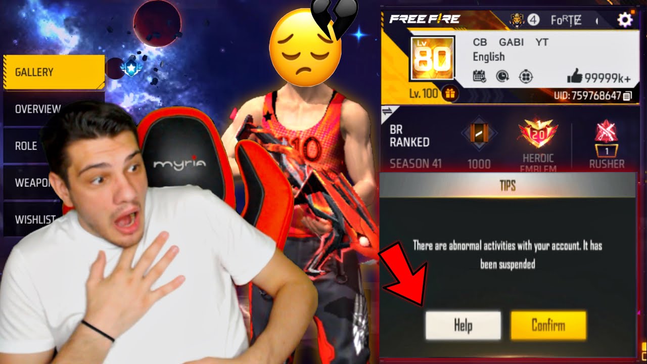 Am luat ban la contul meu LV 100 💔