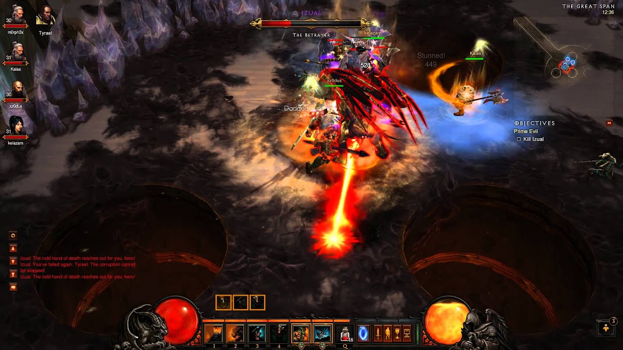 Diablo III Act 4 Boss Battle  Izual  YouTube