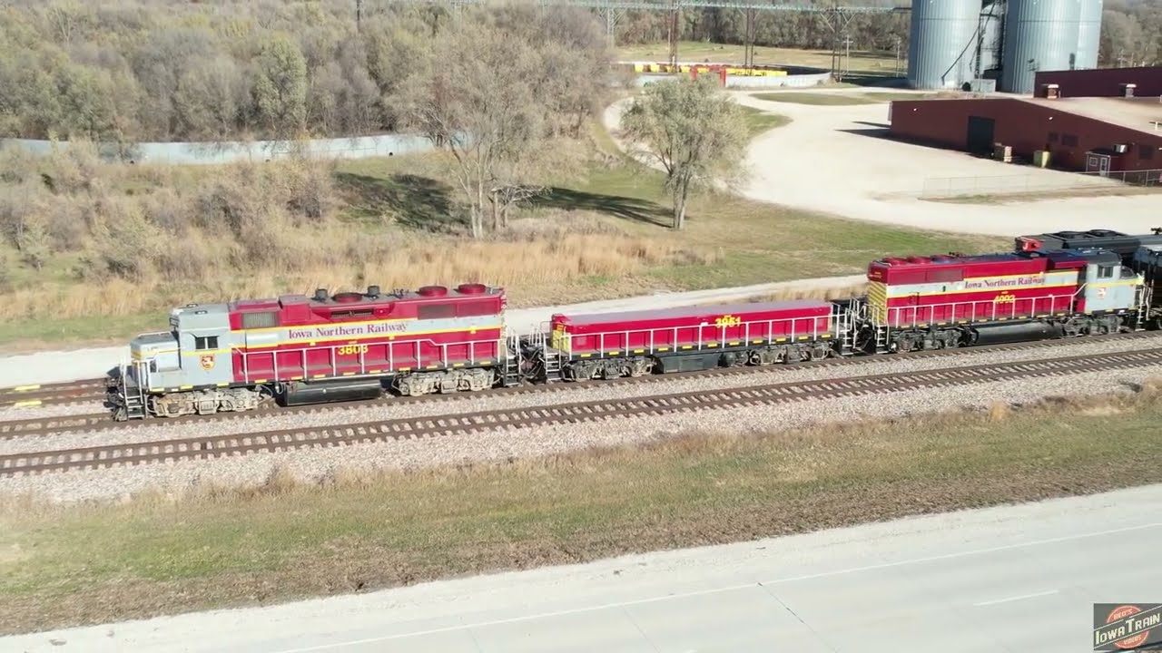 IOWA NORTHERN SLUG BACK ON HOME RAILS! MULTIPLE LOCATIONS OF IANR POWER. CN L570 AND DRONE VIEWS!