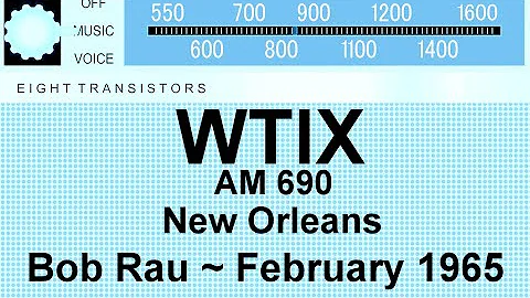 WTIX 690 AM Radio, New Orleans, Bob Rau Aircheck, ...
