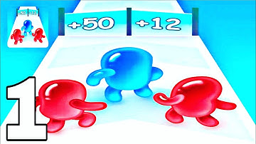 Join Blob Clash 3D - Walkthrough Part 1 Levels 1-15 New Game - Android Gameplay