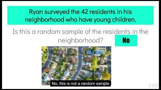 IXL | Identify representative, random, and biased samples | 7th grade math