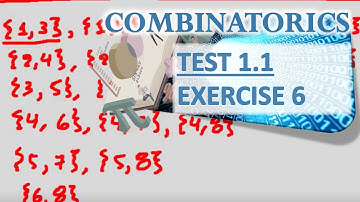 COMBINATORICS - TEST 1.1 (Enumeration) - Exercise 6