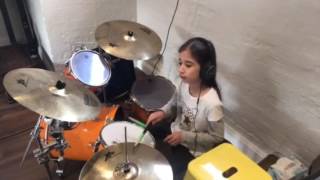 Drum cover DYNAMITE Taio Cruz Aurelia 10 year old girl drummer