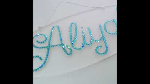 Aliyah - Swarovski Crystal Name Plaque