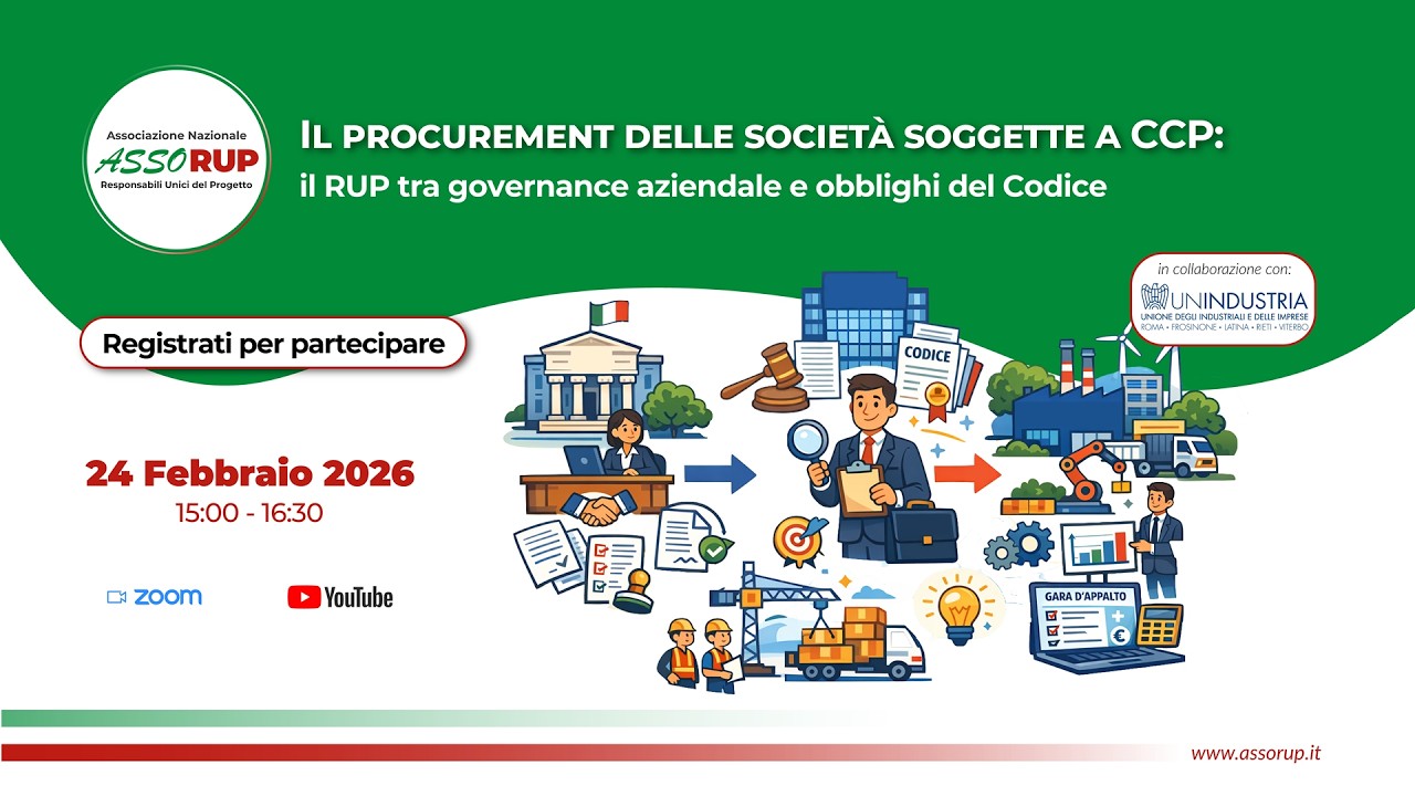 Il procurement delle società soggette a CCP: il RUP tra governance aziendale e obblighi del Codice