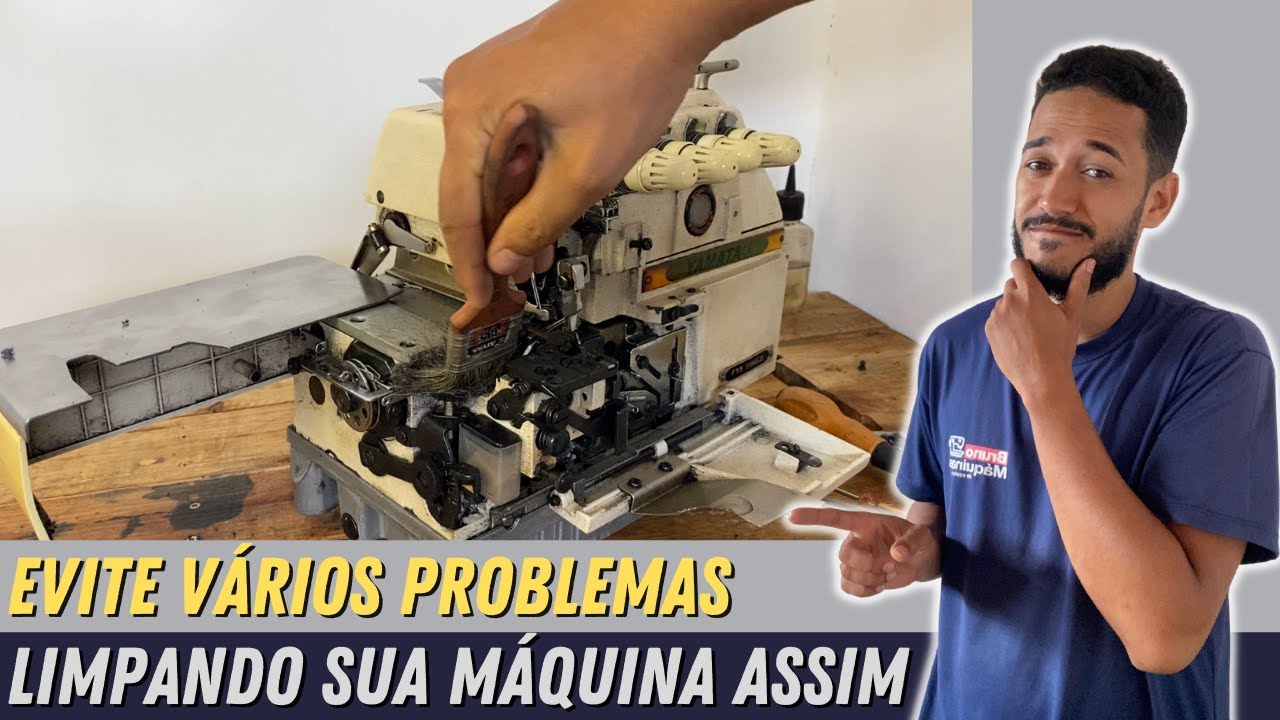 Aprenda como limpar sua máquina de costura Overloque - Limpeza da Overlock de forma fácil