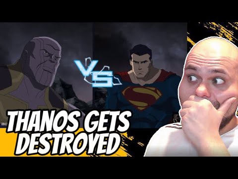 Superman Vs Thanos Fan Animation REACTION 