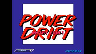 Power Drift attract mode (arcade) (SEGA) (1988)