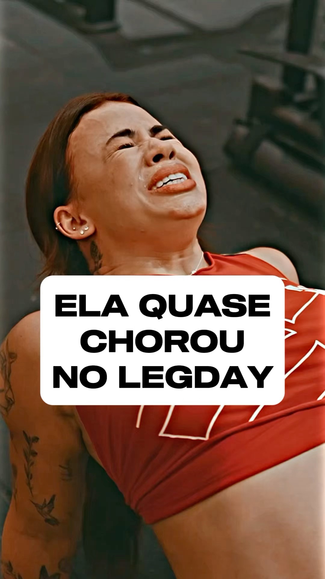 MAMÃE FITNESS CHOROU NO LEGDAY!! ??? #bodybuilding #musculação #legday