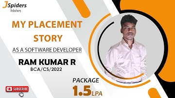 Student Placement Story as Java Developer | JSpiders | Velachery Chennai