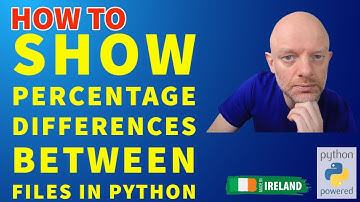 How to show percentage differences between files in Python