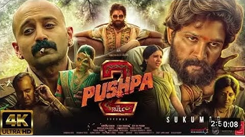 Pushpa 2 Full Movie In Hindi Dubbed | Allu Arjun, Rashmika Mandanna, Fahad Faasil | New South Movie