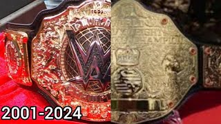 Every World Heavyweight Title Match Card With Title Changes Include WCW Title Complition (20012024)