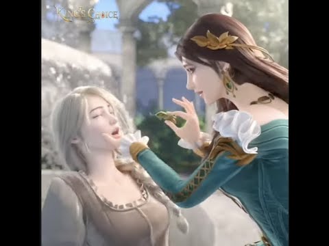 King's Choice game ads '2' Queen forcing lady to eat insect