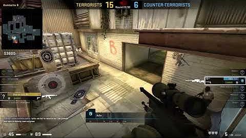 CS:GO - 1v4 AWP Clutch on Cache (CT B Side) - Bomb Planted!