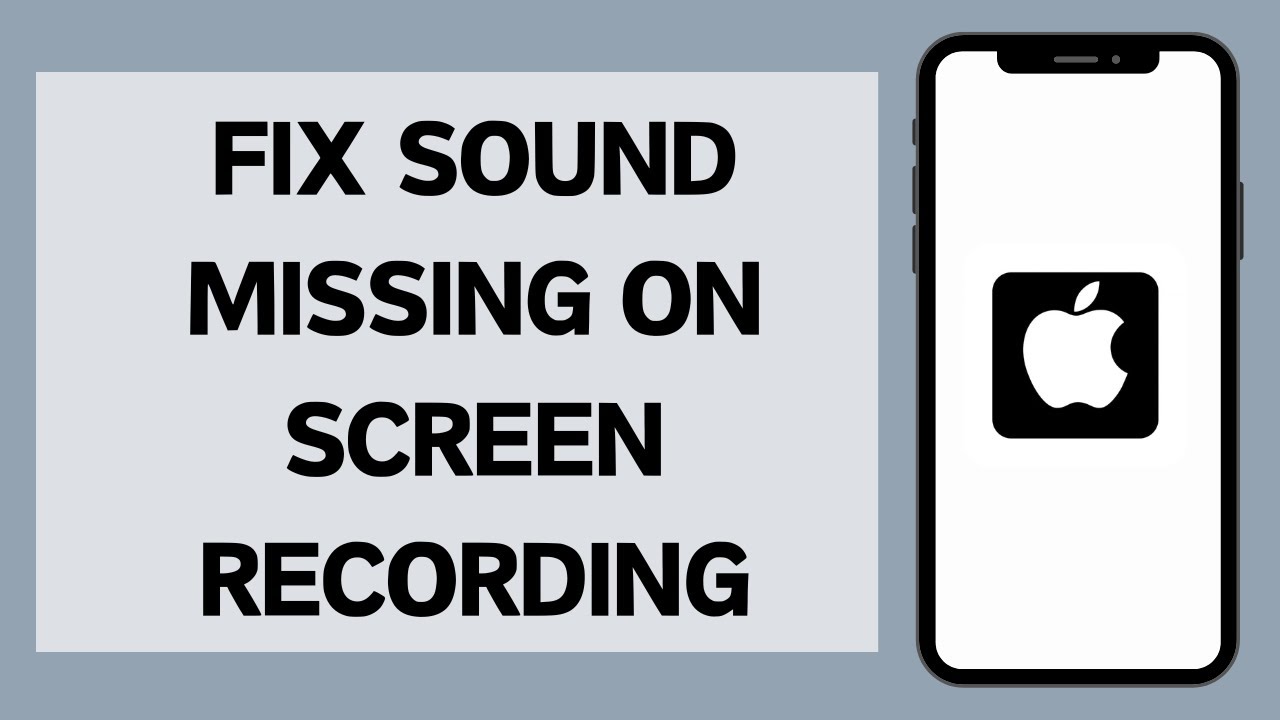 How To Fix Sound Missing On iPhone Screen Recording (Full Tutorial ...