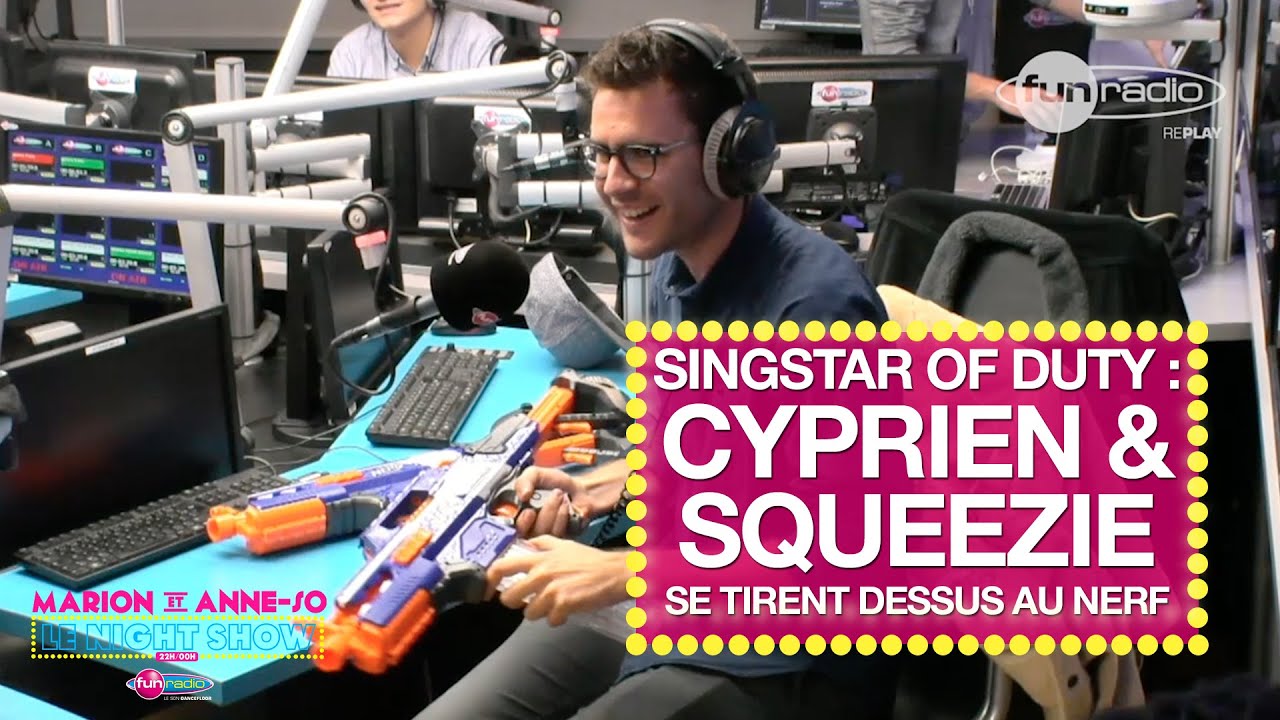 SingStar Of Duty : Cyprien & Squeezie se tirent dessus au Nerf - Marion et Anne-So