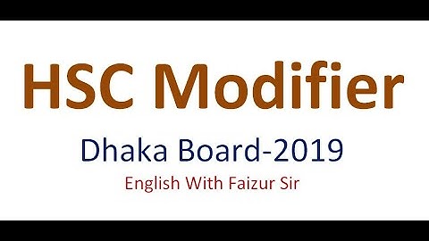 Modifier: Dhaka Board-2019