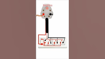 1 switch 4 socket board wiring connection #electric #shorts #ytshorts #sakibkassar #short #video