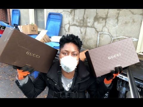 Dumpster Diving: It's An AMAZING DUMPSTER DIVING DAY FOR GUCCI !!