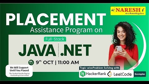 Java Full Stack Placement Assistance Program | NareshIT