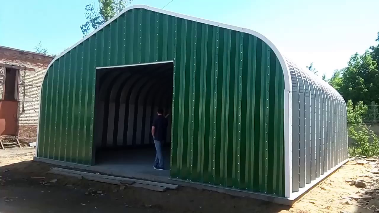 Арочный гараж своими руками