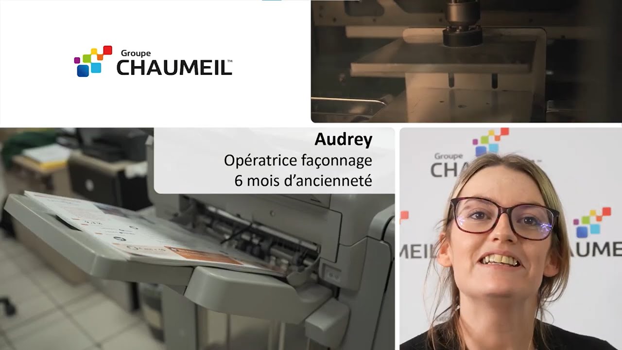 Interview : Audrey, opératrice façonnage pour l’#imprimerie Chaumeil #rse #recrutement